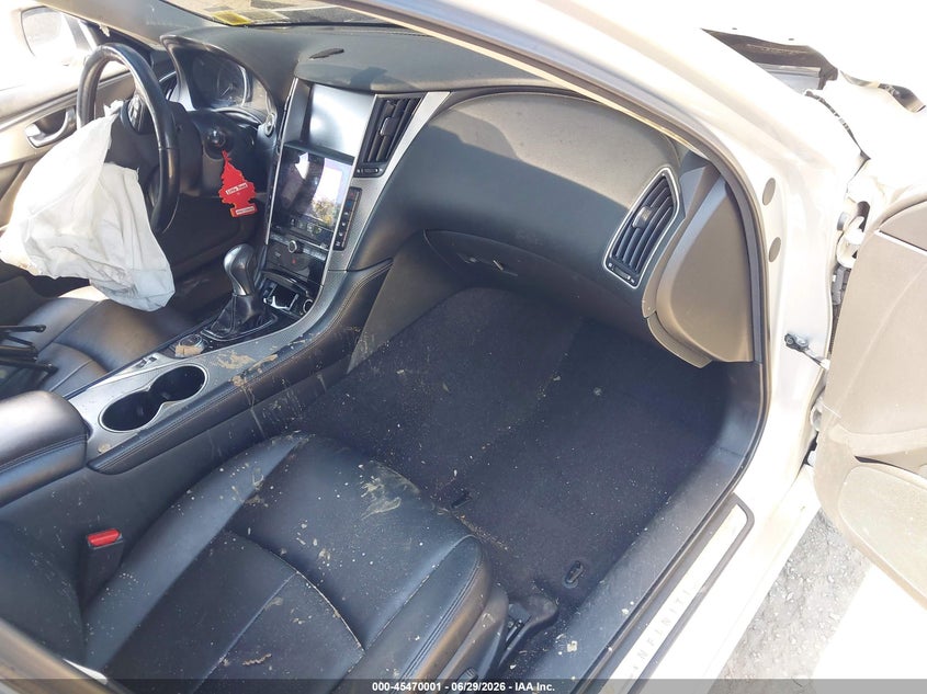 2015 Infiniti Q50 VIN JN1BV7ARXFM401236 IAAI salvage auction — FRONT & REAR, Mv-907A (New York), sold $425 on 2026-07-21 (photo 5)