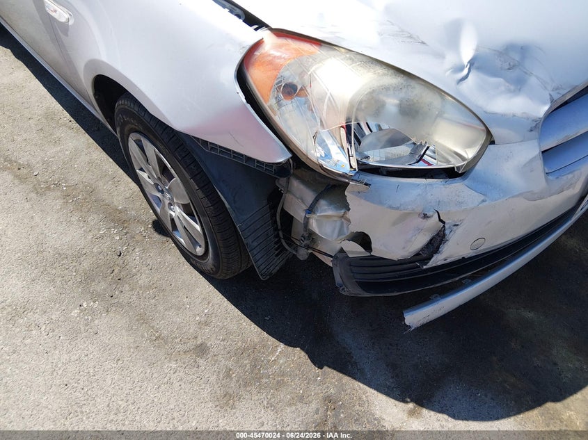 2010 Hyundai Accent VIN KMHCM3AC5AU171098 IAAI salvage auction — FRONT END, Salvage (California), sold $450 on 2026-07-09 (photo 6)