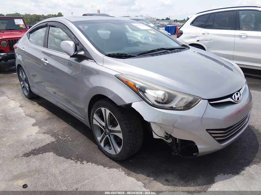 2014 Hyundai Elantra VIN KMHDH4AH7EU136725 IAAI salvage auction — RIGHT FRONT, Salvage (Missouri), sold $1,000 on 2026-07-19 (photo 6)