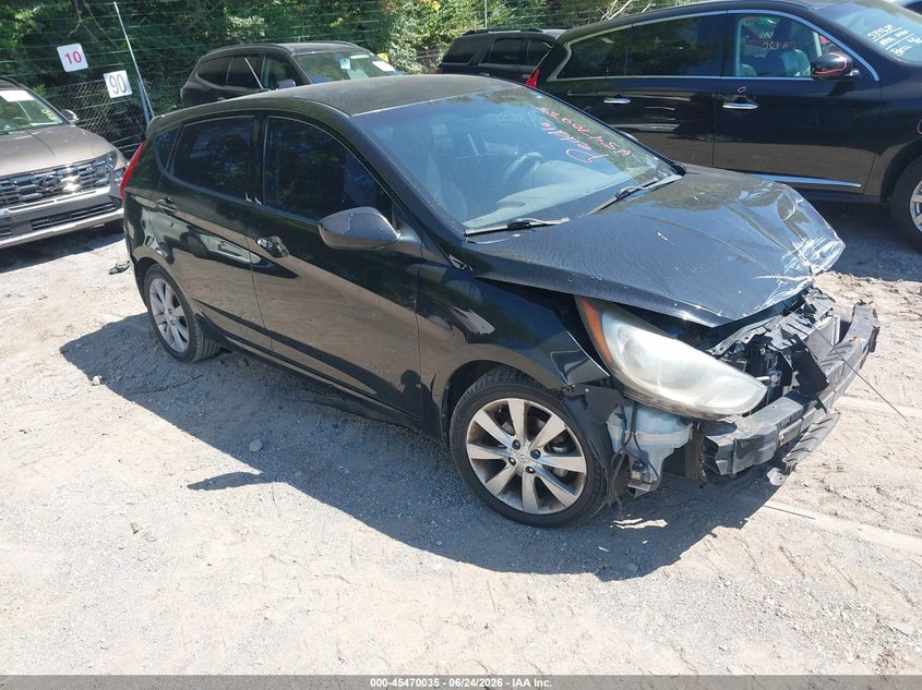2012 Hyundai Accent VIN KMHCU5AE1CU029184 IAAI salvage auction — NORMAL WEAR, Clear (Indiana), sold $400 on 2026-07-29 (photo 1)