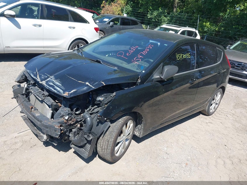 2012 Hyundai Accent VIN KMHCU5AE1CU029184 IAAI salvage auction — NORMAL WEAR, Clear (Indiana), sold $400 on 2026-07-29 (photo 2)