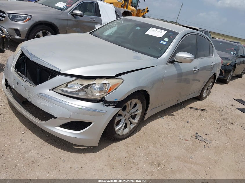 2013 Hyundai Genesis VIN KMHGC4DD8DU209328 IAAI salvage auction — FRONT END, Salvage (Texas), sold $450 on 2026-07-29 (photo 2)