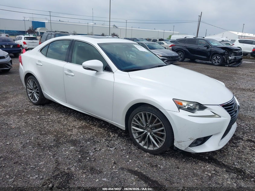 2014 Lexus Is VIN JTHBF1D28E5040103 IAAI salvage auction — LEFT REAR, Salvage (Florida), sold $2,450 on 2026-07-08 (photo 1)