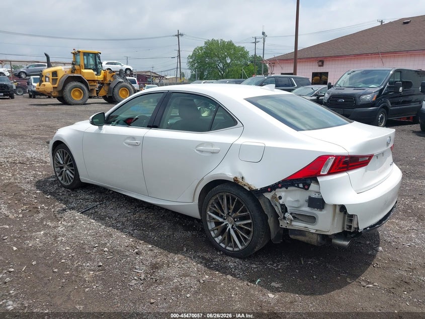 2014 Lexus Is VIN JTHBF1D28E5040103 IAAI salvage auction — LEFT REAR, Salvage (Florida), sold $2,450 on 2026-07-08 (photo 3)