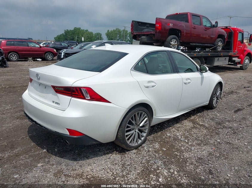 2014 Lexus Is VIN JTHBF1D28E5040103 IAAI salvage auction — LEFT REAR, Salvage (Florida), sold $2,450 on 2026-07-08 (photo 4)