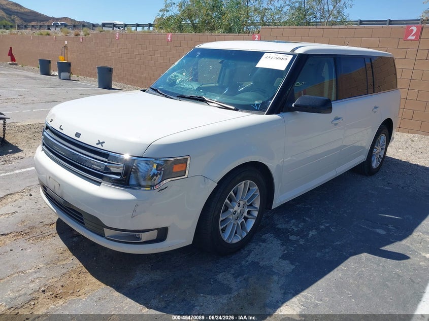 2014 Ford Flex VIN 2FMGK5C83EBD01807 IAAI salvage auction — FRONT END, Salvage Title, sold $550 on 2026-07-23 (photo 2)