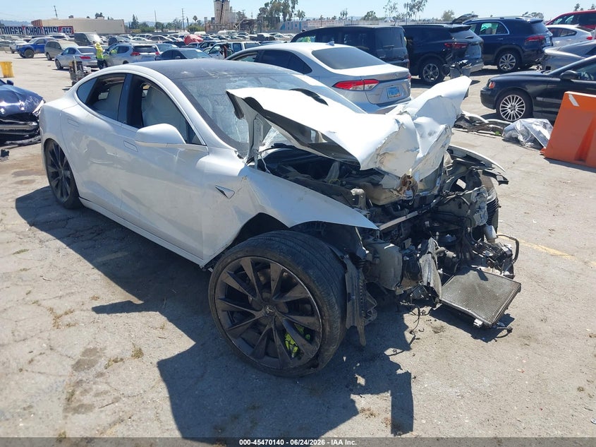 2019 Tesla Model s VIN 5YJSA1E27KF348811 IAAI salvage auction — FRONT END, Salvage Title, sold $2,600 on 2026-08-02 (photo 1)