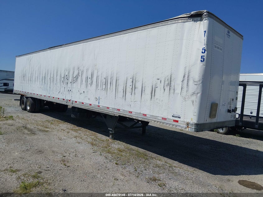 2017 Hyundai translead inc 53' semi trailer VIN 3H3V532C7HT047155 IAAI salvage auction — ROLLOVER, Salvage (Illinois), sold $125 on 2026-09-09 (photo 1)