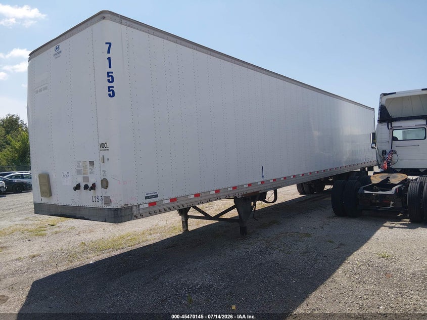 2017 Hyundai translead inc 53' semi trailer VIN 3H3V532C7HT047155 IAAI salvage auction — ROLLOVER, Salvage (Illinois), sold $125 on 2026-09-09 (photo 2)