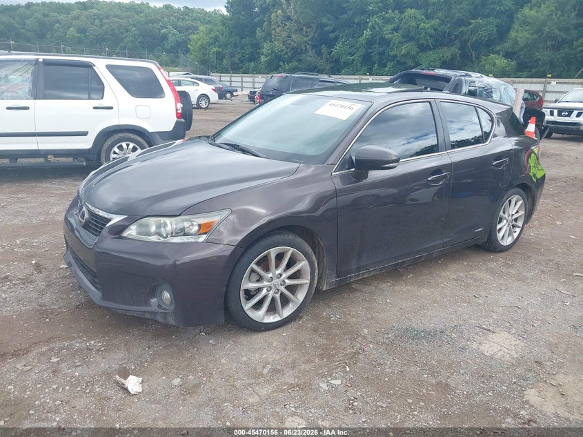 2012 Lexus VIN JTHKD5BH3C2102624 IAAI salvage auction — NORMAL WEAR, Clear (Tennessee), sold $2,500 on 2026-07-29 (photo 2)