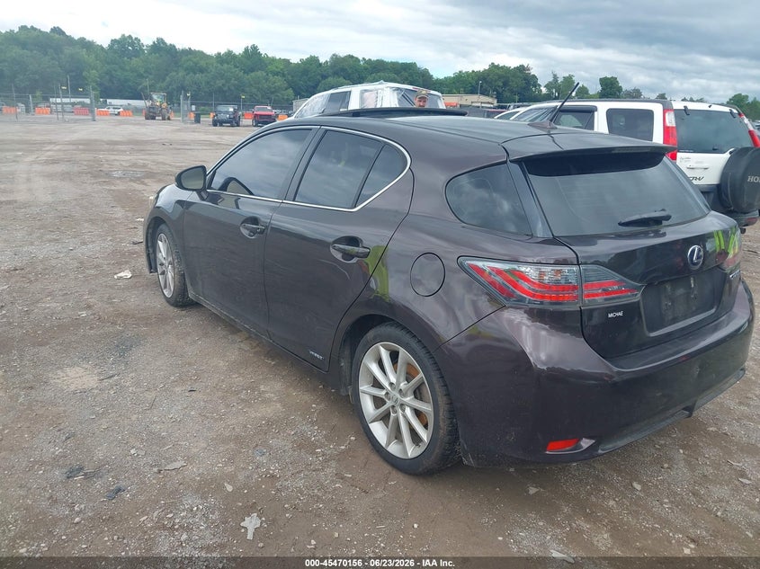 2012 Lexus VIN JTHKD5BH3C2102624 IAAI salvage auction — NORMAL WEAR, Clear (Tennessee), sold $2,500 on 2026-07-29 (photo 3)