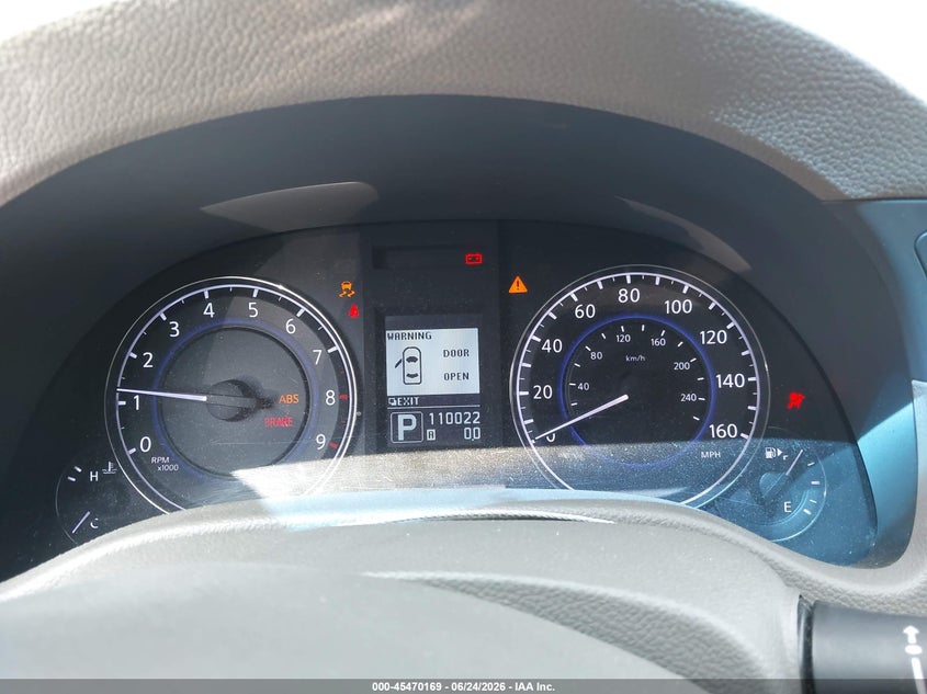 2012 Infiniti VIN JN1CV6AP4CM932540 IAAI salvage auction — LEFT FRONT, Salvage Title, sold $375 on 2026-09-08 (photo 7)
