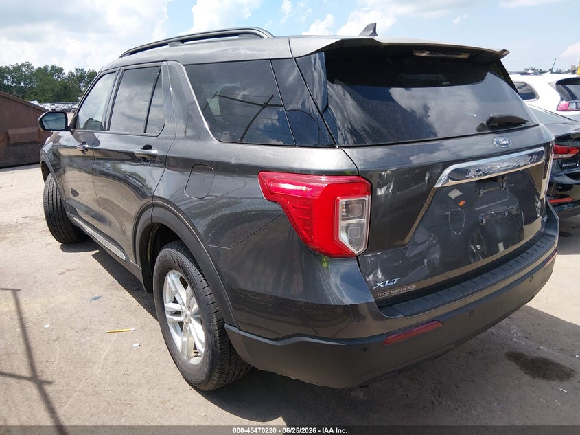 2020 Ford Explorer VIN 1FMSK8DH1LGB73230 IAAI salvage auction — HAIL, Salvage (Ohio), sold $7,550 on 2026-07-28 (photo 3)