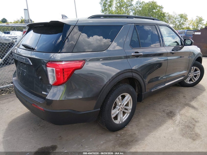 2020 Ford Explorer VIN 1FMSK8DH1LGB73230 IAAI salvage auction — HAIL, Salvage (Ohio), sold $7,550 on 2026-07-28 (photo 4)
