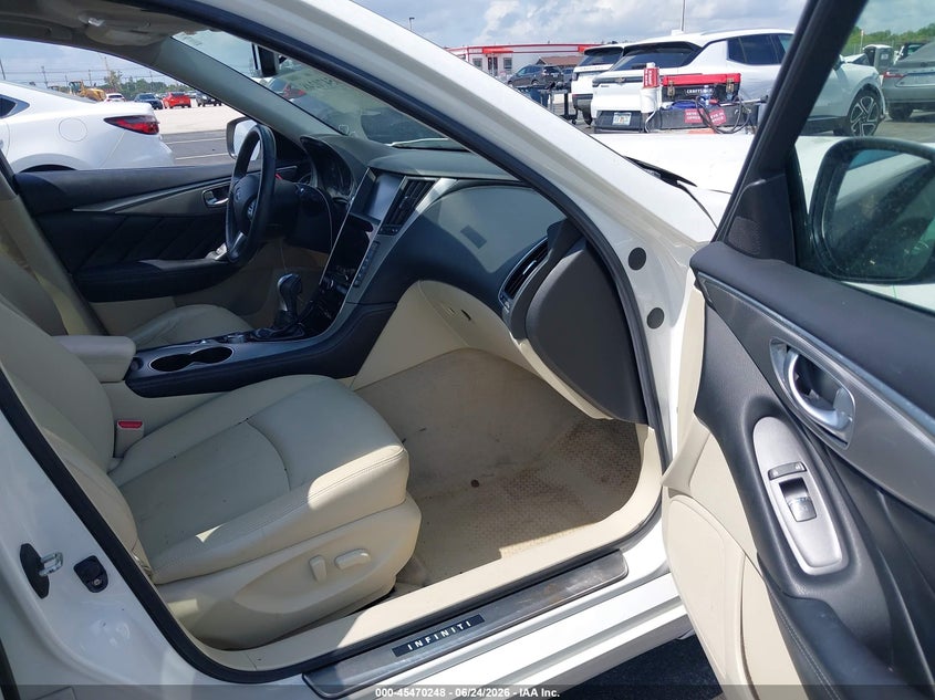 2014 Infiniti Q50 VIN JN1BV7AR8EM687408 IAAI salvage auction — RIGHT FRONT, Rebuildable (Florida), sold $2,350 on 2026-07-23 (photo 5)