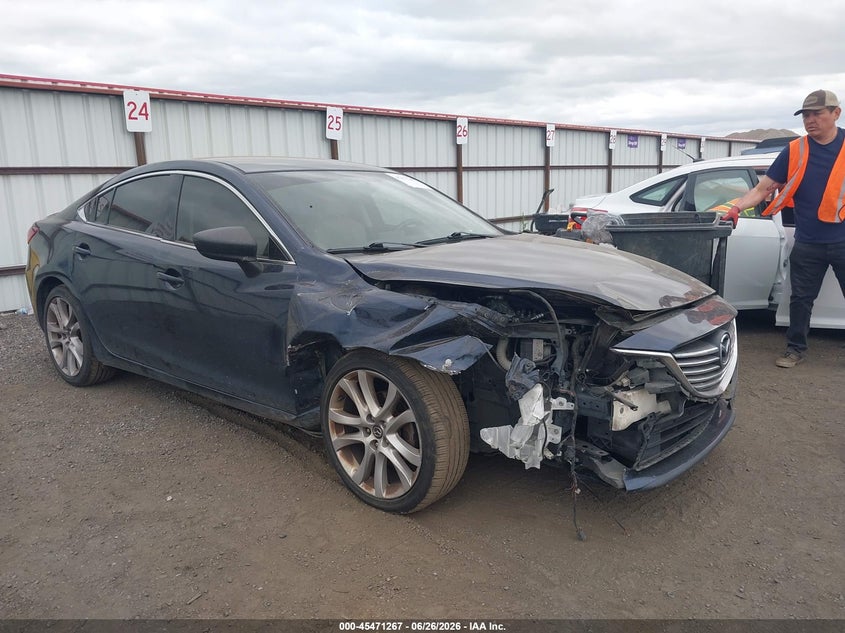 2016 Mazda 6 VIN JM1GJ1V57G1432899 IAAI salvage auction — RIGHT FRONT, Bill Of Sale (Washington), sold $950 on 2026-07-25 (photo 1)