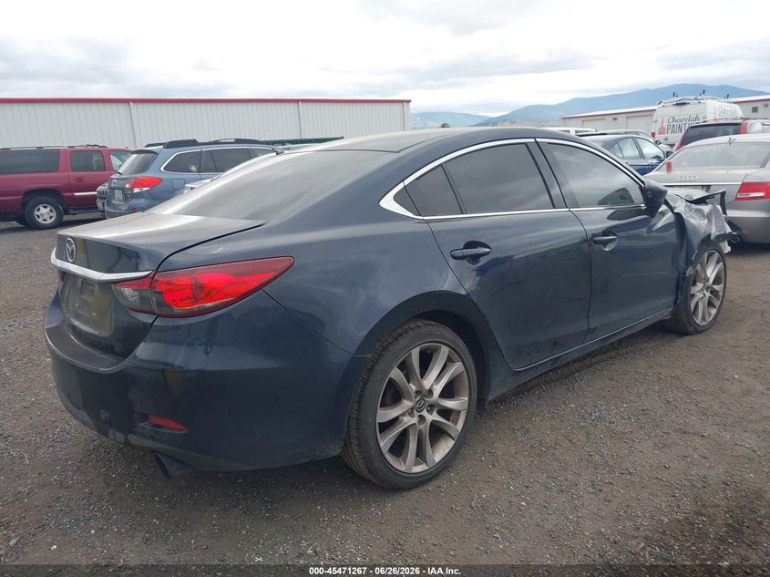 2016 Mazda 6 VIN JM1GJ1V57G1432899 IAAI salvage auction — RIGHT FRONT, Bill Of Sale (Washington), sold $950 on 2026-07-25 (photo 4)