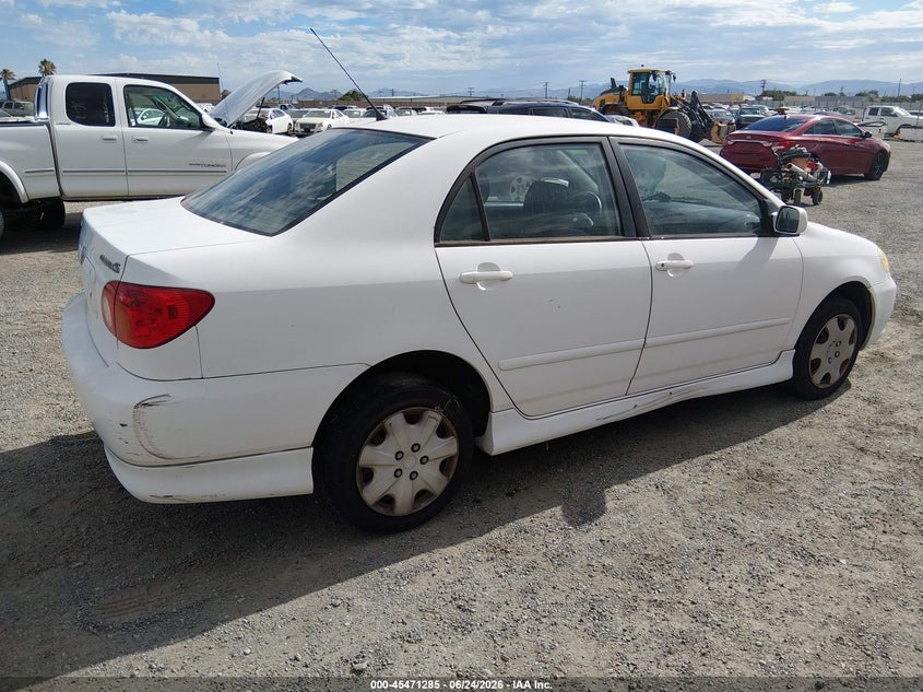 2004 Toyota Corolla VIN 1NXBR32E14Z302058 IAAI salvage auction — NORMAL WEAR, Clear (California), sold $600 on 2026-07-09 (photo 4)