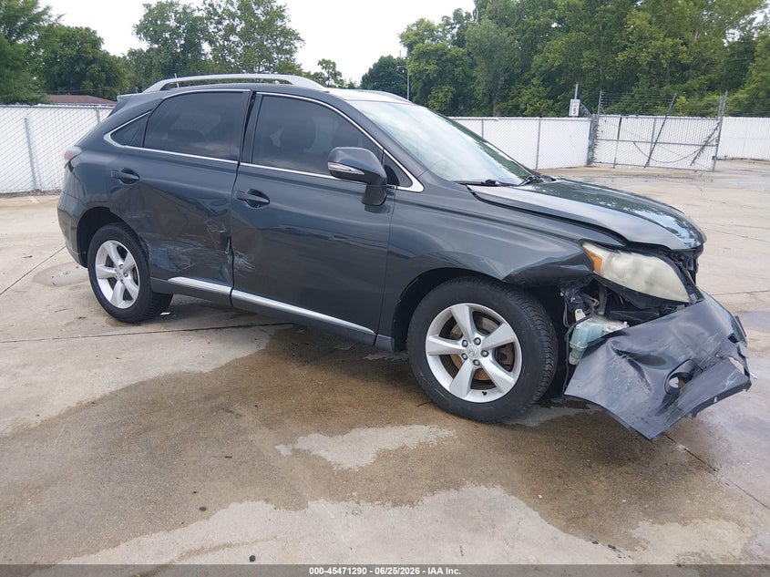 2010 Lexus Rx VIN 2T2BK1BAXAC013159 IAAI salvage auction — FRONT END, Salvage (Missouri), sold $1,650 on 2026-07-29 (photo 1)