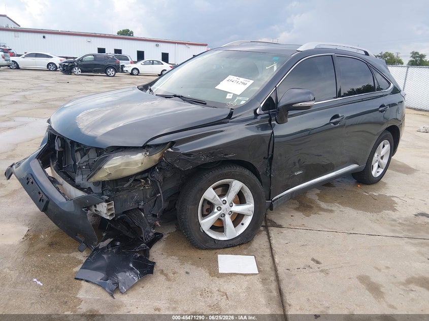 2010 Lexus Rx VIN 2T2BK1BAXAC013159 IAAI salvage auction — FRONT END, Salvage (Missouri), sold $1,650 on 2026-07-29 (photo 2)