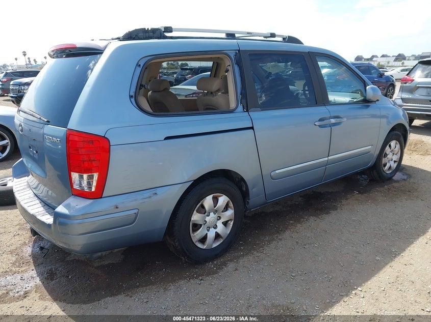 2007 Hyundai Entourage VIN KNDMC233076024221 IAAI salvage auction — NORMAL WEAR, Clear - Dealer Only (California), sold $725 on 2026-07-06 (photo 4)