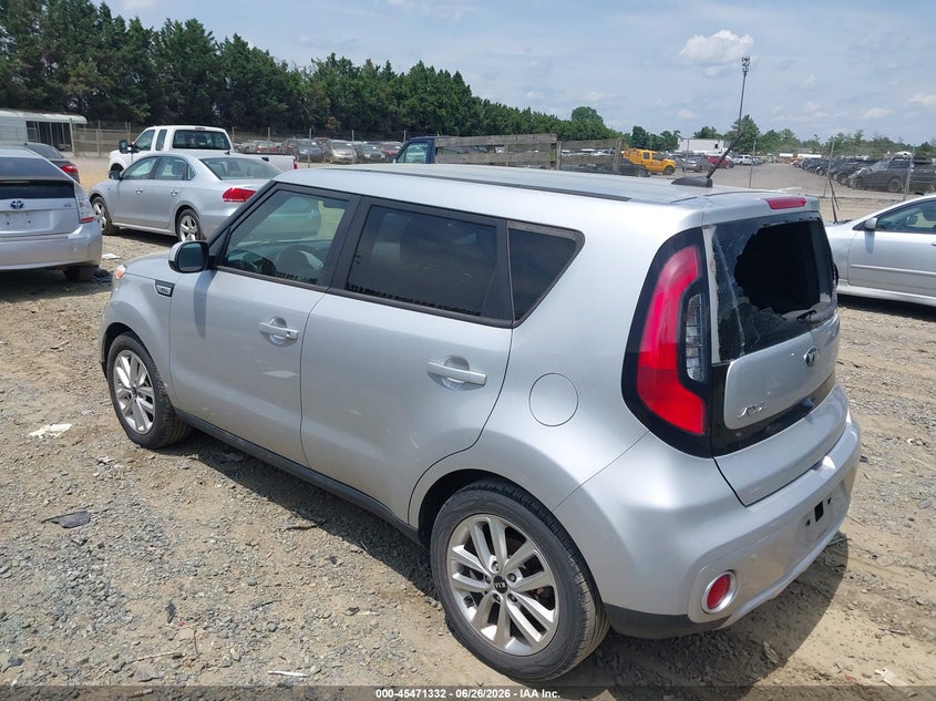 2017 Kia Soul VIN KNDJP3A59H7435775 IAAI salvage auction — NORMAL WEAR, Clear (Virginia), sold $800 on 2026-07-13 (photo 3)