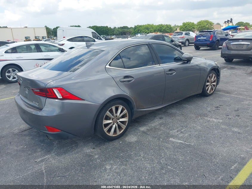 2014 Lexus Is VIN JTHBF1D23E5027789 IAAI salvage auction — NORMAL WEAR, Clear (Florida), sold $2,550 on 2026-07-30 (photo 4)