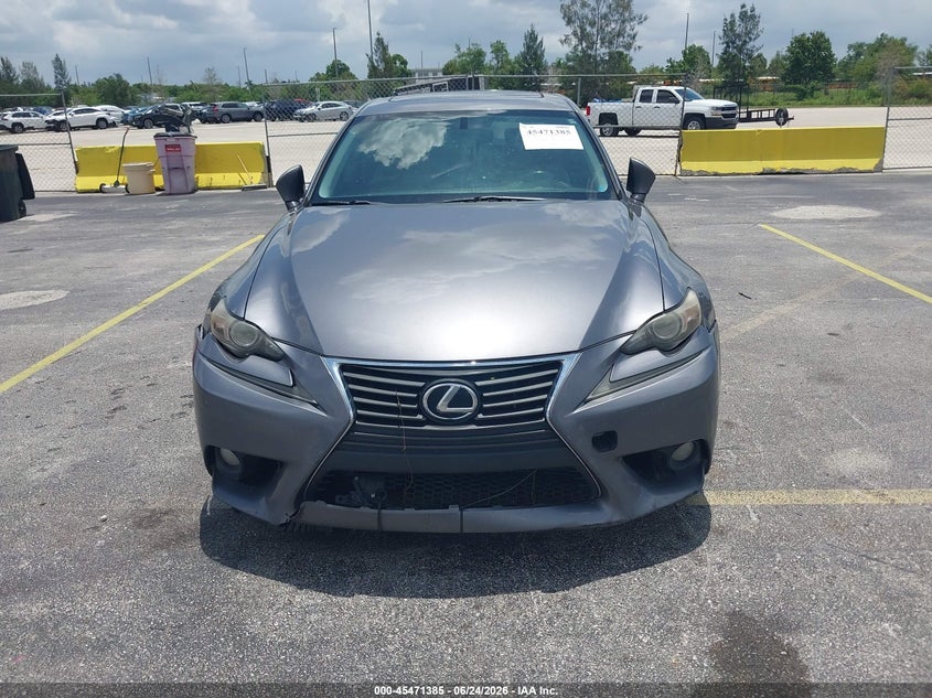2014 Lexus Is VIN JTHBF1D23E5027789 IAAI salvage auction — NORMAL WEAR, Clear (Florida), sold $2,550 on 2026-07-30 (photo 6)