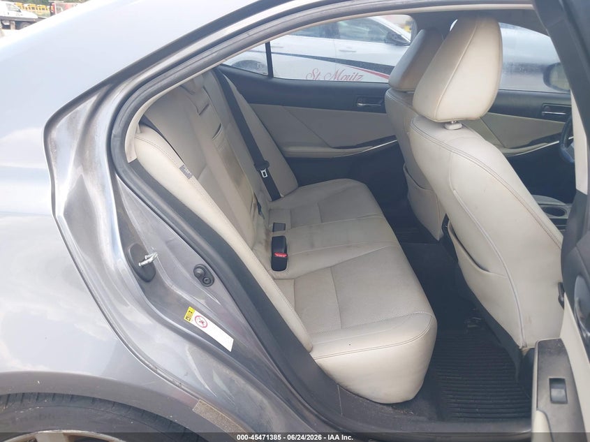 2014 Lexus Is VIN JTHBF1D23E5027789 IAAI salvage auction — NORMAL WEAR, Clear (Florida), sold $2,550 on 2026-07-30 (photo 8)