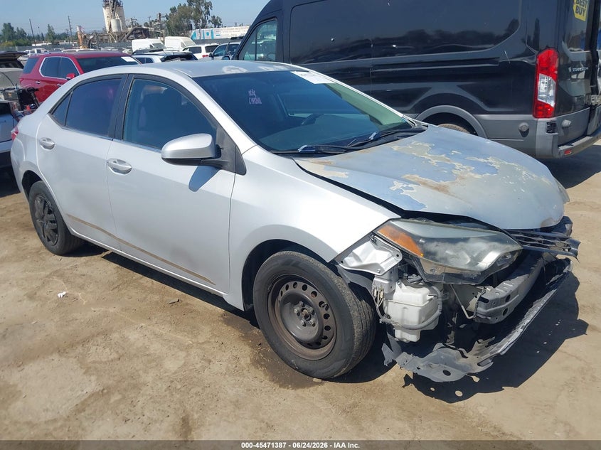 2014 Toyota Corolla VIN 5YFBURHE8EP105948 IAAI salvage auction — FRONT END, Salvage Title, sold $125 on 2026-07-22 (photo 1)