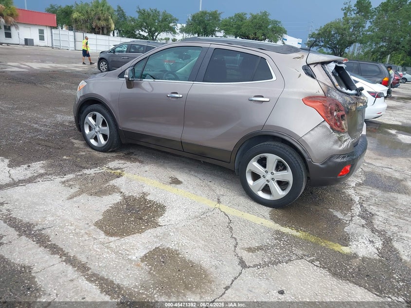 2015 Buick Encore VIN KL4CJASBXFB205685 IAAI salvage auction — EXTERIOR BURN, Salvage Title, sold $650 on 2026-07-22 (photo 3)