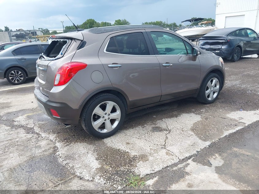2015 Buick Encore VIN KL4CJASBXFB205685 IAAI salvage auction — EXTERIOR BURN, Salvage Title, sold $650 on 2026-07-22 (photo 4)