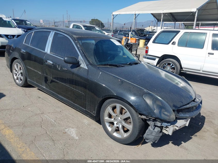 2006 Infiniti G35 VIN JNKCV51E76M514627 IAAI salvage auction — NORMAL WEAR, Salvage (California), sold $225 on 2026-07-08 (photo 1)