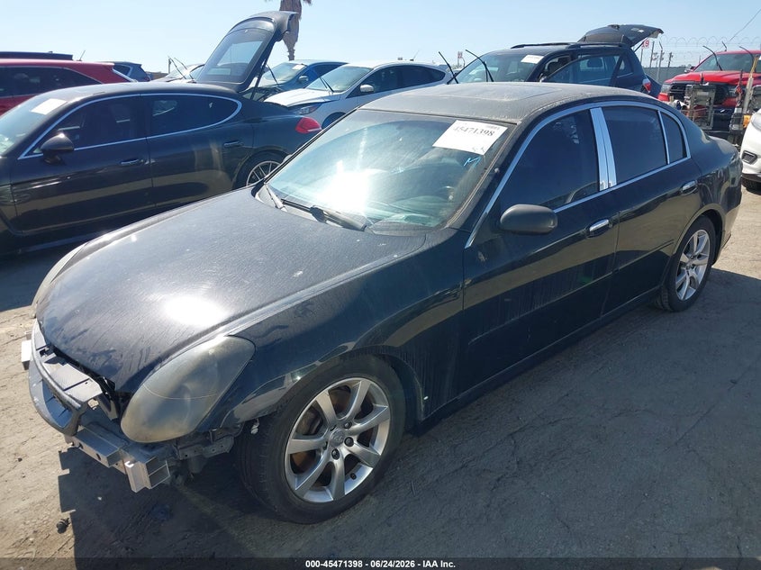 2006 Infiniti G35 VIN JNKCV51E76M514627 IAAI salvage auction — NORMAL WEAR, Salvage (California), sold $225 on 2026-07-08 (photo 2)