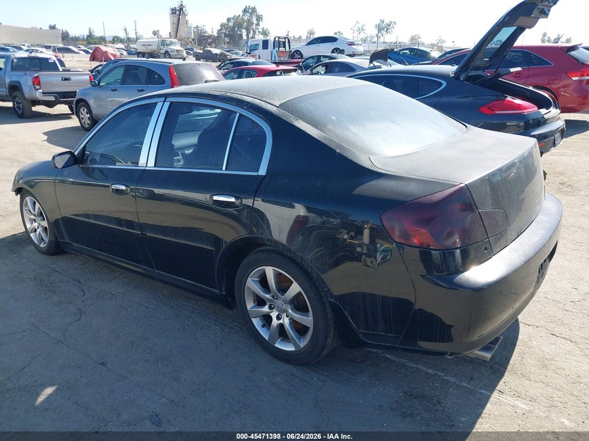 2006 Infiniti G35 VIN JNKCV51E76M514627 IAAI salvage auction — NORMAL WEAR, Salvage (California), sold $225 on 2026-07-08 (photo 3)