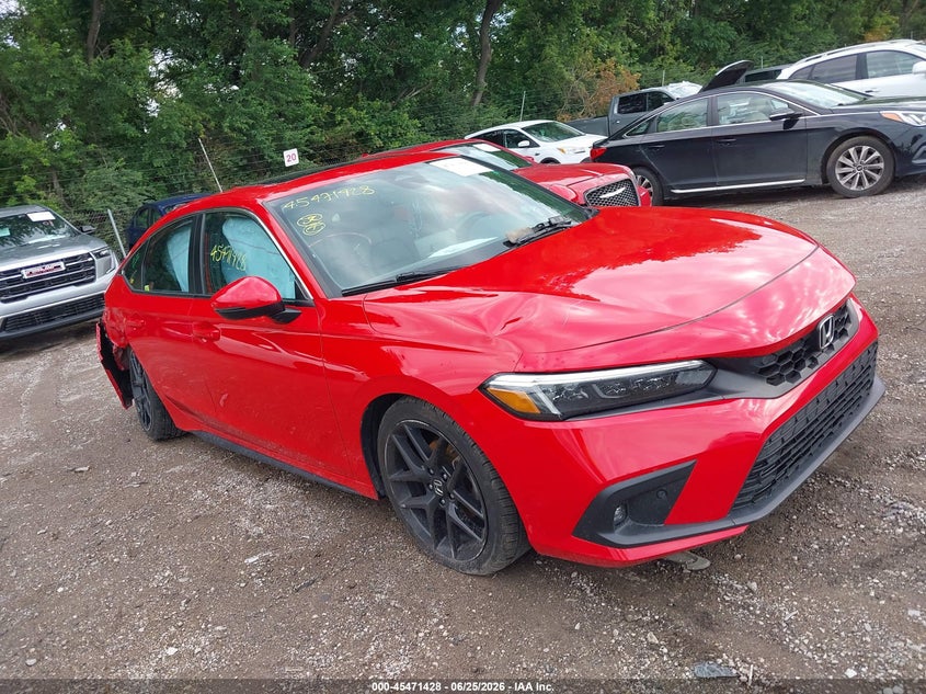 2022 Honda Civic VIN 19XFL1H80NE002184 IAAI salvage auction — RIGHT REAR, Salvage Title, sold $6,200 on 2026-07-29 (photo 1)