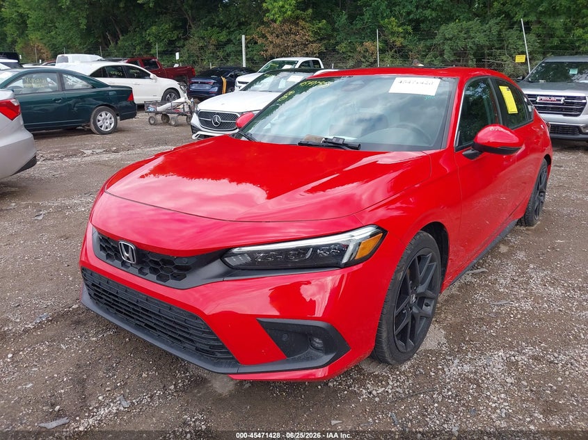 2022 Honda Civic VIN 19XFL1H80NE002184 IAAI salvage auction — RIGHT REAR, Salvage Title, sold $6,200 on 2026-07-29 (photo 2)