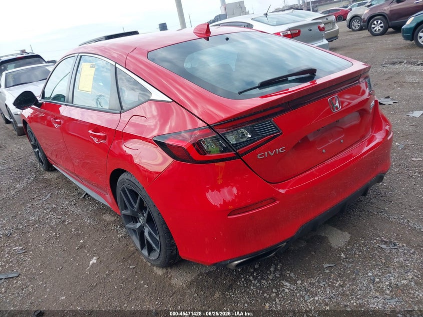 2022 Honda Civic VIN 19XFL1H80NE002184 IAAI salvage auction — RIGHT REAR, Salvage Title, sold $6,200 on 2026-07-29 (photo 3)