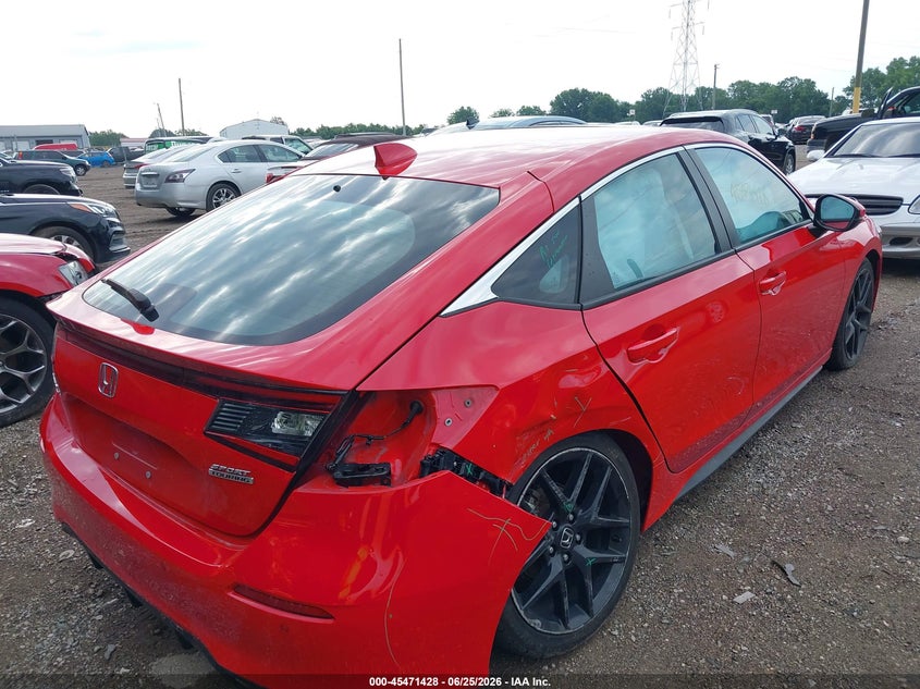 2022 Honda Civic VIN 19XFL1H80NE002184 IAAI salvage auction — RIGHT REAR, Salvage Title, sold $6,200 on 2026-07-29 (photo 6)