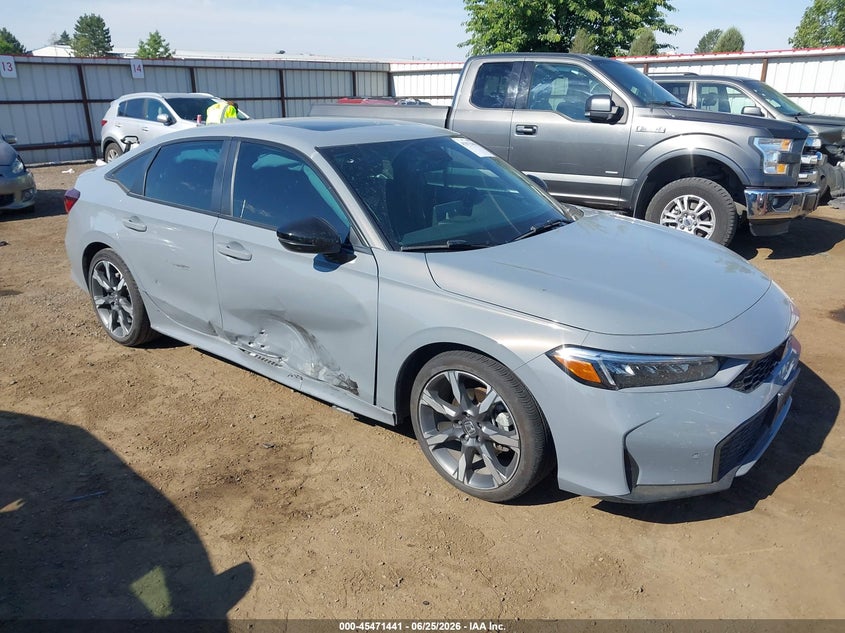 2025 Honda Civic VIN 2HGFE4F84SH314556 IAAI salvage auction — RIGHT SIDE, Bill Of Sale (Washington), sold $9,600 on 2026-07-28 (photo 1)