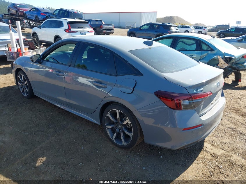 2025 Honda Civic VIN 2HGFE4F84SH314556 IAAI salvage auction — RIGHT SIDE, Bill Of Sale (Washington), sold $9,600 on 2026-07-28 (photo 3)