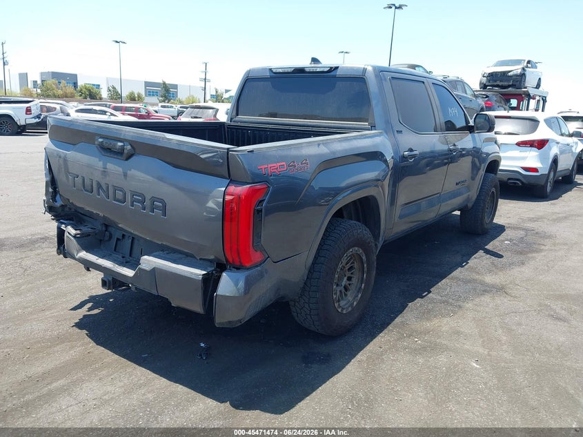 2024 Toyota Tundra VIN 5TFLA5DB1RX203485 IAAI salvage auction — FRONT & REAR, Salvage Title, sold $25 on 2026-07-24 (photo 4)