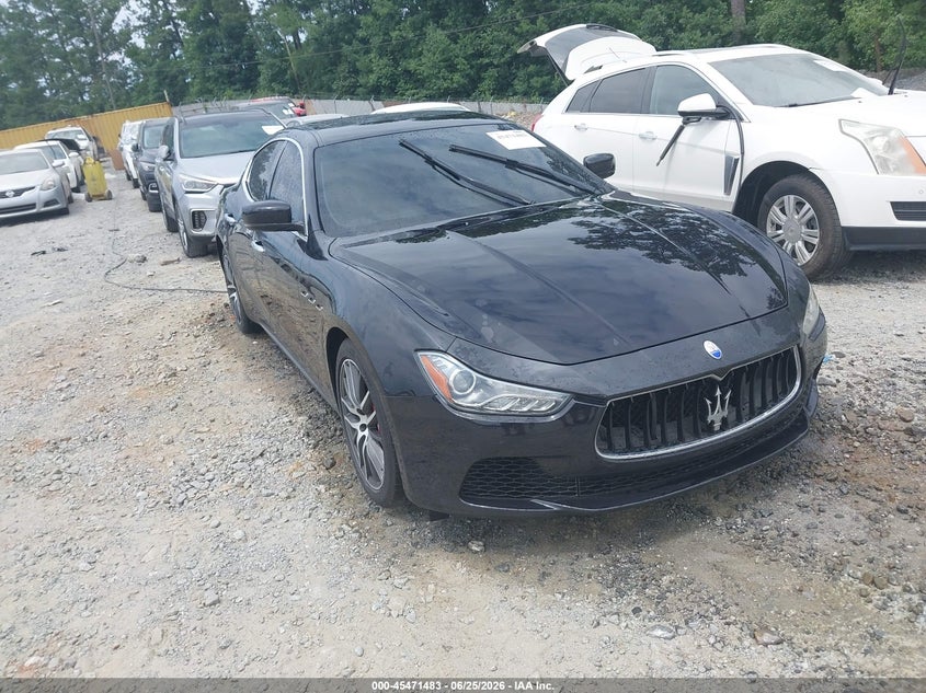 2016 Maserati Ghibli VIN ZAM57RTA7G1176358 IAAI salvage auction — SIDE, Repossession Paperwork (Georgia), sold $5,800 on 2026-07-25 (photo 1)