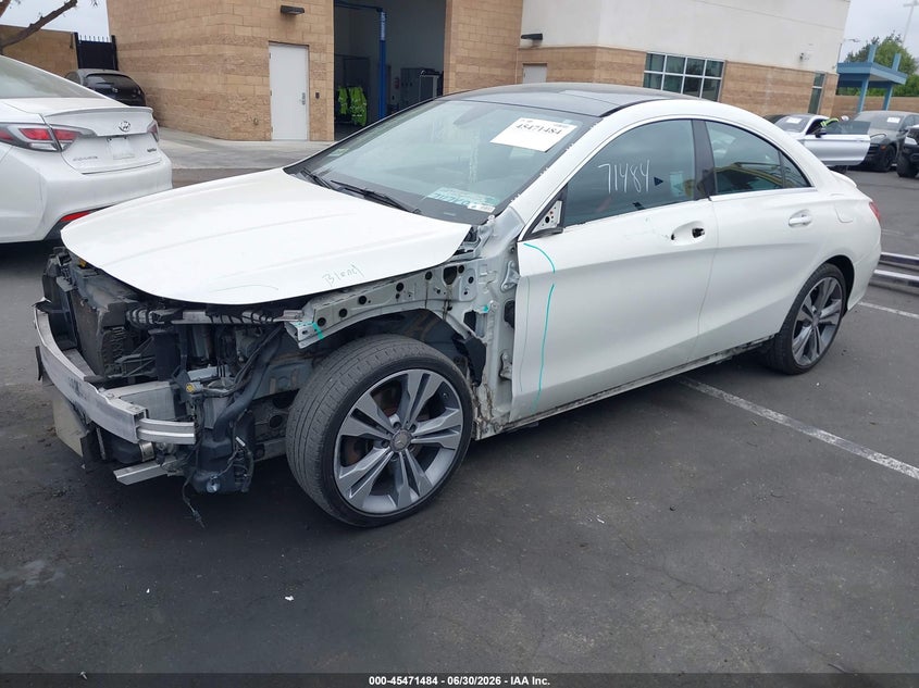 2017 Mercedes-benz Cla-klasse VIN WDDSJ4EB6HN430451 IAAI salvage auction — FRONT END, Salvage Certificate (California), sold $2,250 on 2026-07-17 (photo 2)