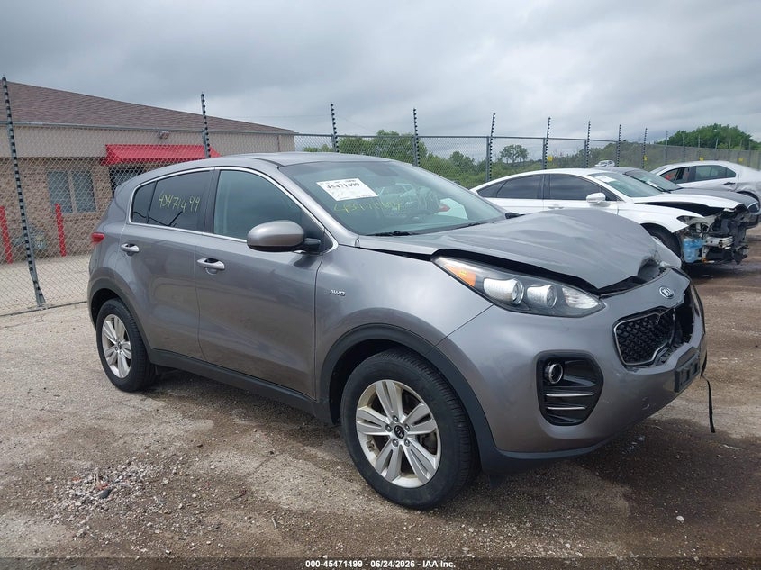 2018 Kia Sportage VIN KNDPMCAC6J7331462 IAAI salvage auction — FRONT END, Salvage Title, sold $3,200 on 2026-07-28 (photo 1)