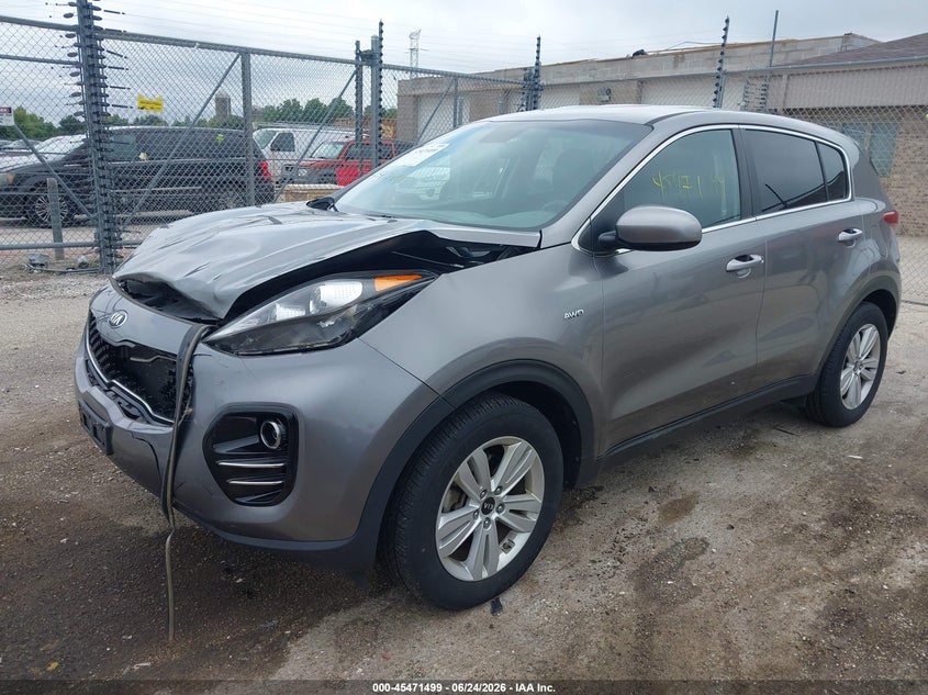 2018 Kia Sportage VIN KNDPMCAC6J7331462 IAAI salvage auction — FRONT END, Salvage Title, sold $3,200 on 2026-07-28 (photo 2)