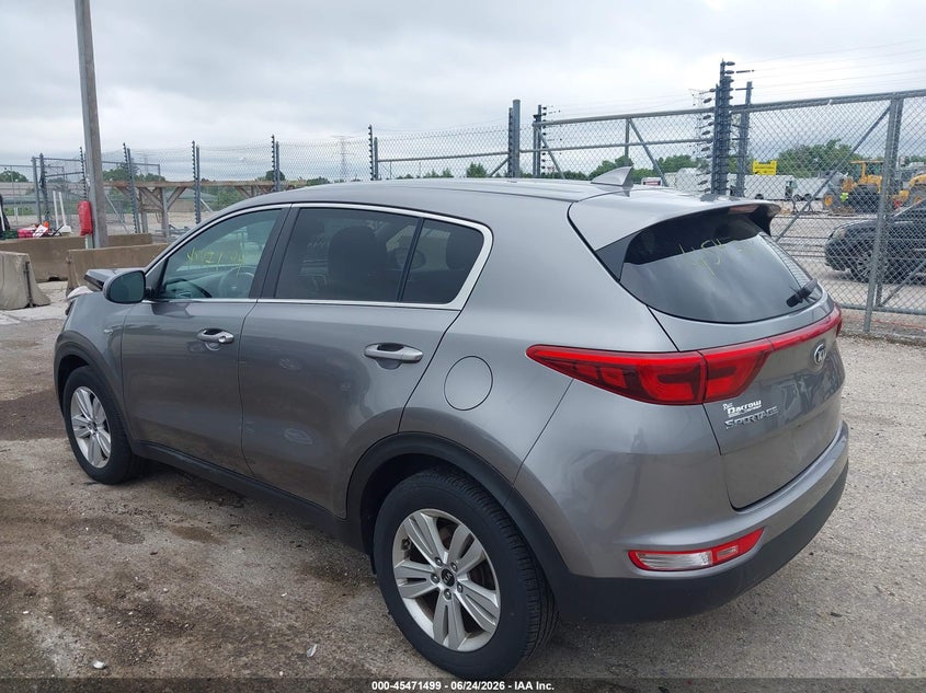 2018 Kia Sportage VIN KNDPMCAC6J7331462 IAAI salvage auction — FRONT END, Salvage Title, sold $3,200 on 2026-07-28 (photo 3)