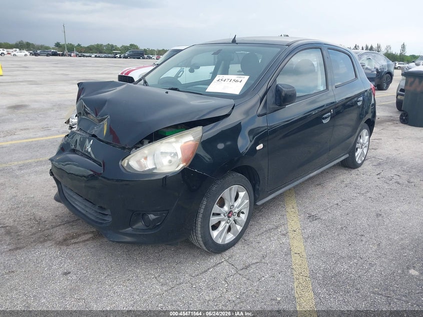 2014 Mitsubishi Mirage VIN ML32A3HJXEH009112 IAAI salvage auction — FRONT END, Rebuildable (Florida), sold $400 on 2026-07-09 (photo 2)
