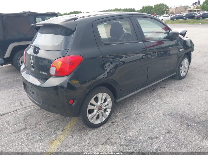 2014 Mitsubishi Mirage VIN ML32A3HJXEH009112 IAAI salvage auction — FRONT END, Rebuildable (Florida), sold $400 on 2026-07-09 (photo 4)