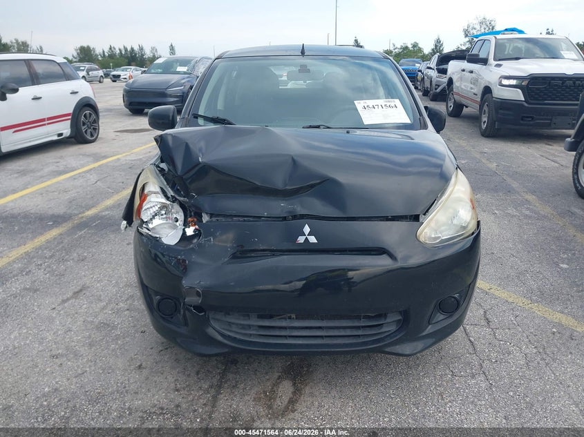 2014 Mitsubishi Mirage VIN ML32A3HJXEH009112 IAAI salvage auction — FRONT END, Rebuildable (Florida), sold $400 on 2026-07-09 (photo 6)